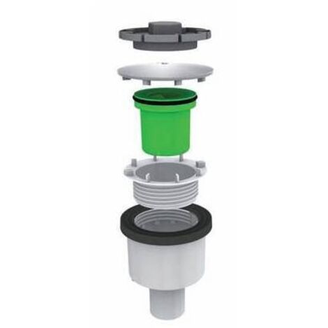 PILETTA "DOCCIONE"  FORO 90MM CON COPERCHIO INOX