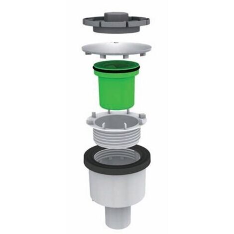 PILETTA "DOCCIONE"  FORO 90MM CON COPERCHIO INOX - BONOMINI