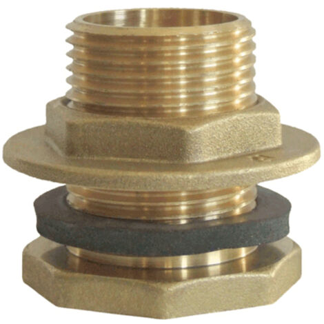 PILETTA DRITTA IN OTTONE GIALLO PER CASSONE SERIE 1700 - 11/4 FILETTO INTERNO 1  - RIN