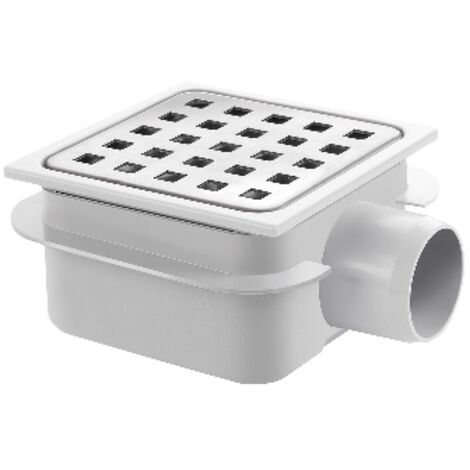 PILETTA IN ABS CON GRIGLIA IN ACCIAIO INOX- 150 x 150 x H. 80/99- DH- pezzi 1