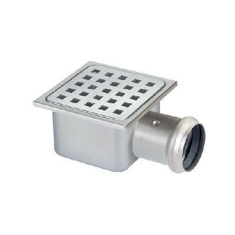 PILETTA IN ACCIAIO INOX Misura: 105x105  H. 62 mm