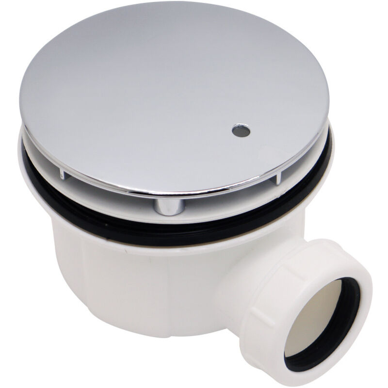 Piletta in plastica per piatti doccia da 90 mm, piletta moderna per piatti doccia in plastica con portata. Pezzo di ricambio per bagno da 90 mm.