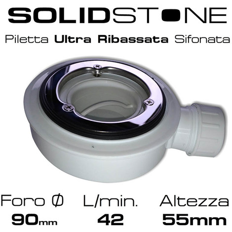 Piletta Piatto Doccia Geberit.Piletta Ultraribassata In Pvc Per Piatto Doccia Basso Con Foro Diametro Da 90 Mm Con Griglia In Acciaio Inox 13x13 318 2109