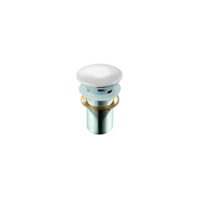 Ceramicstore - piletta click-clack lavabo fancy senza troppo pieno Bianco dh