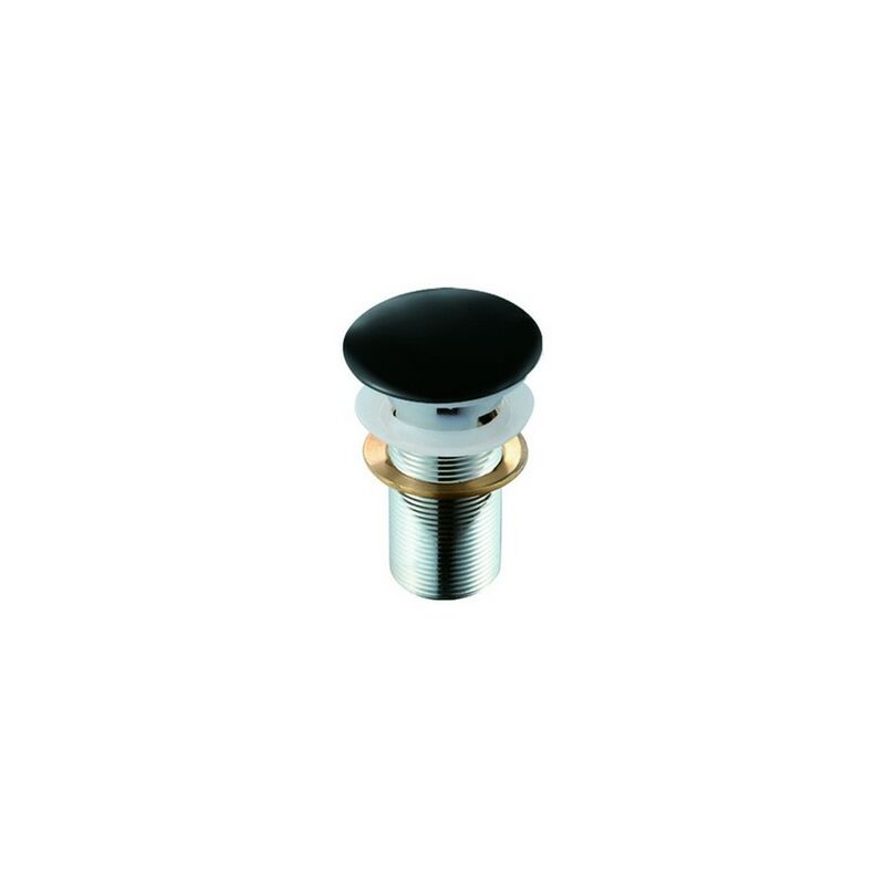 Ceramicstore - Piletta click-clack lavabo fancy con troppo pieno grigio cemento