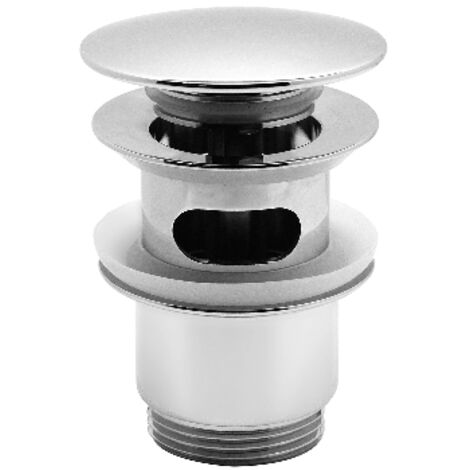 PILETTA LAVABO CLICK-CLACK TAPPO TONDO CON TROPPO PIENO LUX- 1 1/4- DH- pezzi 1