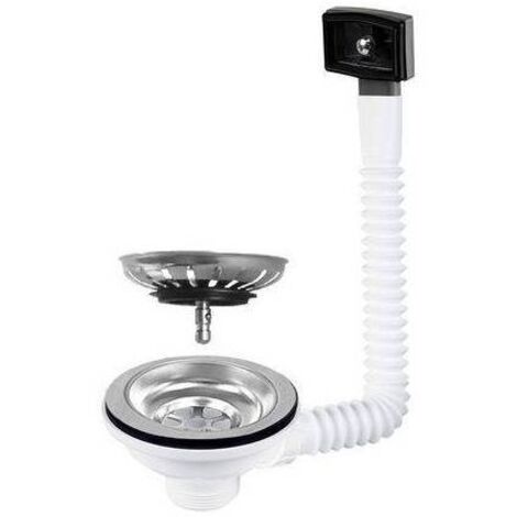 PILETTA LAVELLO CESTELLO ASPORTABILE CON TROPPO PIENO 1"1/2 D.115 CTP Tondo