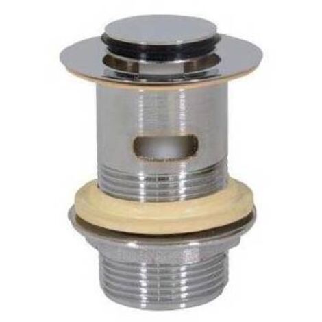 PILETTA OTTONE PER LAVABO CLICK-CLACK CON TROPPO PIENO 11/4 Ghidini