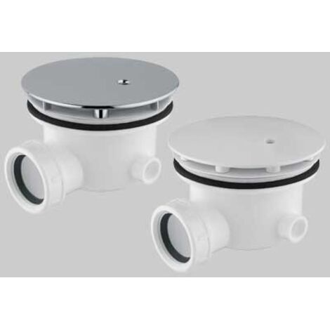 PILETTA PER DOCCIA MINIMALE FORO 90 MM - 40 x 1"1/2 cover bianca