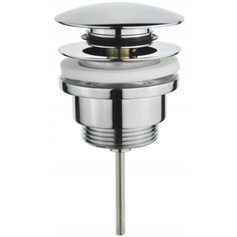 Piletta per lavabo con tappo click-clack 66 mm cromata
