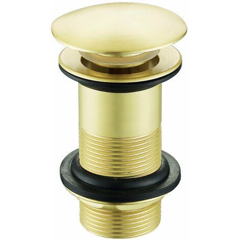 Piletta per lavabo senza troppopieno colore oro dorato