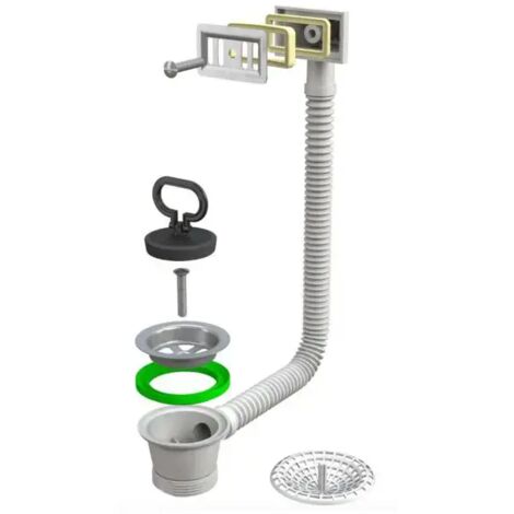 Piletta per lavello cucina con troppopieno 1"1/2