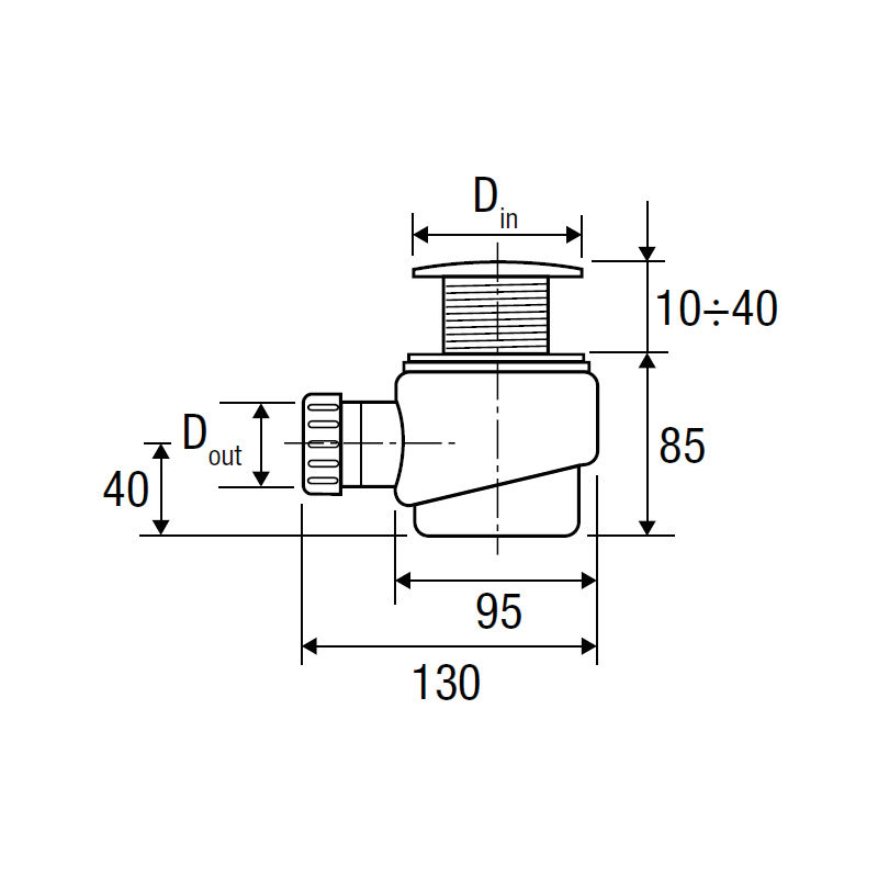 Piatto Doccia 50 X 50.Piletta Per Piatto Doccia D 50 Completa Valsir Vs0700170