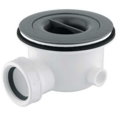 PILETTA SCARICO SIFONATA ISPEZIONABILE E ESTRAIBILE RIBASSATA IN POLIPROPILENE SENZA TAPPO ALTEZZA 7 - ø90 MM RIBASSATA ED ESTRAIBILE - ALTEZZA 70,5 MM  - CGS