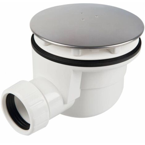 Piletta Sifoide Doccia D.90 Mm Con Coperchio Inox 120 Mm
