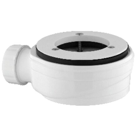 PILETTA SIFONATA LUX RIBASSATA 3 VITI UNIV. PER PIATTI DOCCIA STONE- Diam. 90 Flangia acciaio inox- DH- pezzi 1