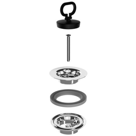 Piletta simplex alluminio tappo con maniglia 1"1/4