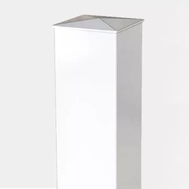 Pilier de portail PVC H155 x L12 cm blanc