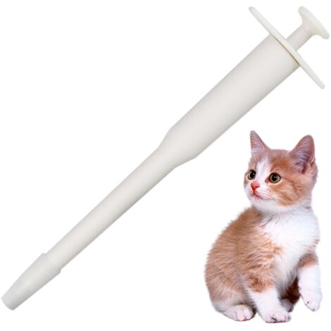 Pill Popper pour Chats - Pilier réutilisable pour Animaux de Compagnie avec poignée Ronde,Pilulier pour Chiens et Chats, Distribution de Plusieurs comprimés, mangeoire pour Petits Animaux