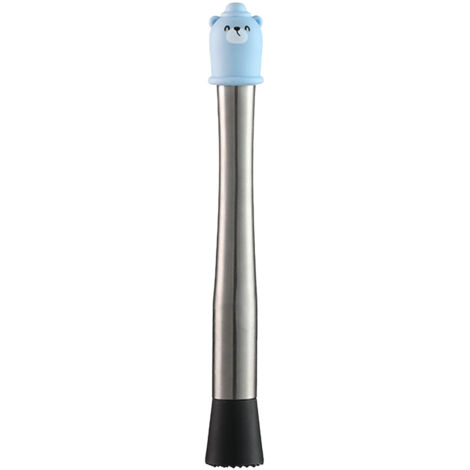 Pilon à Cocktail en Acier Inoxydable avec Manche Ergonomique 26cm pour Bar Professionnel
