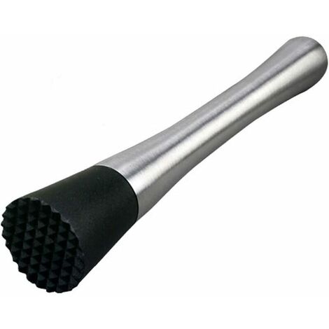 Pilon à cocktail en acier inoxydable Citron Presse-purée, glaçons Bâtonnet de bélier Pilon, cuillère à mélanger, bar Pilon pour ustensiles de cuisine Barre outils