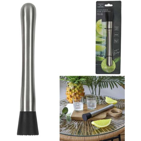 Pilon à cocktail - Inox - 20,5 cm - Ergonomique - Lave-vaisselle