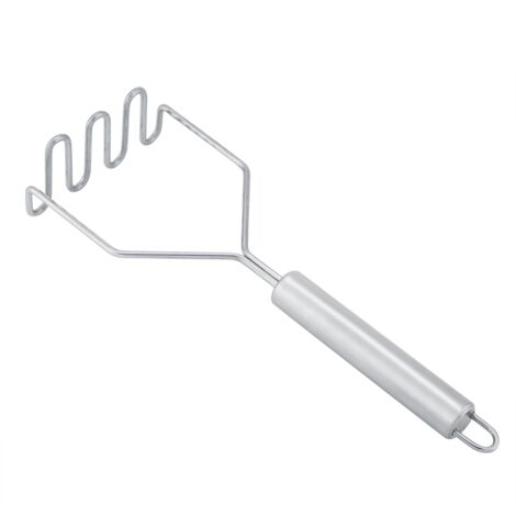 Pilon à Purée en Acier Inoxydable avec Manche - Broyeur de Légumes pour Cuisine