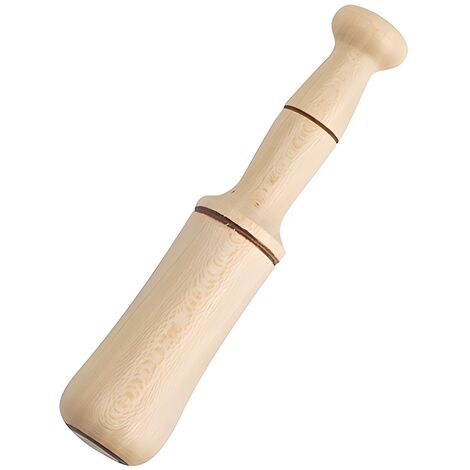 Pilon pour mortier en bois, broyeur à épices et herbes - Diamètre 19 cm
