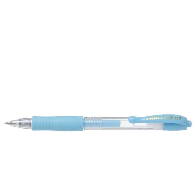 G-207 Retractable Gel Rollerball Pen 0.7mm Tip 0.39mm Line Pastel Bl - Other Colours - Pilot