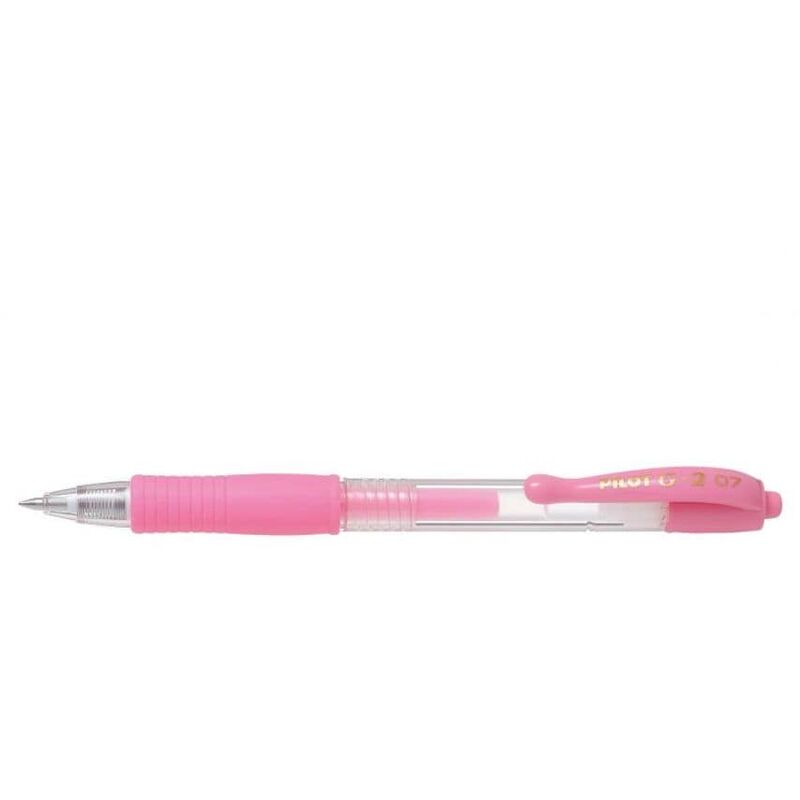 G-207 Retractable Gel Rollerball Pen 0.7mm Tip 0.39mm Line Pastel Pi - Other Colours - Pilot