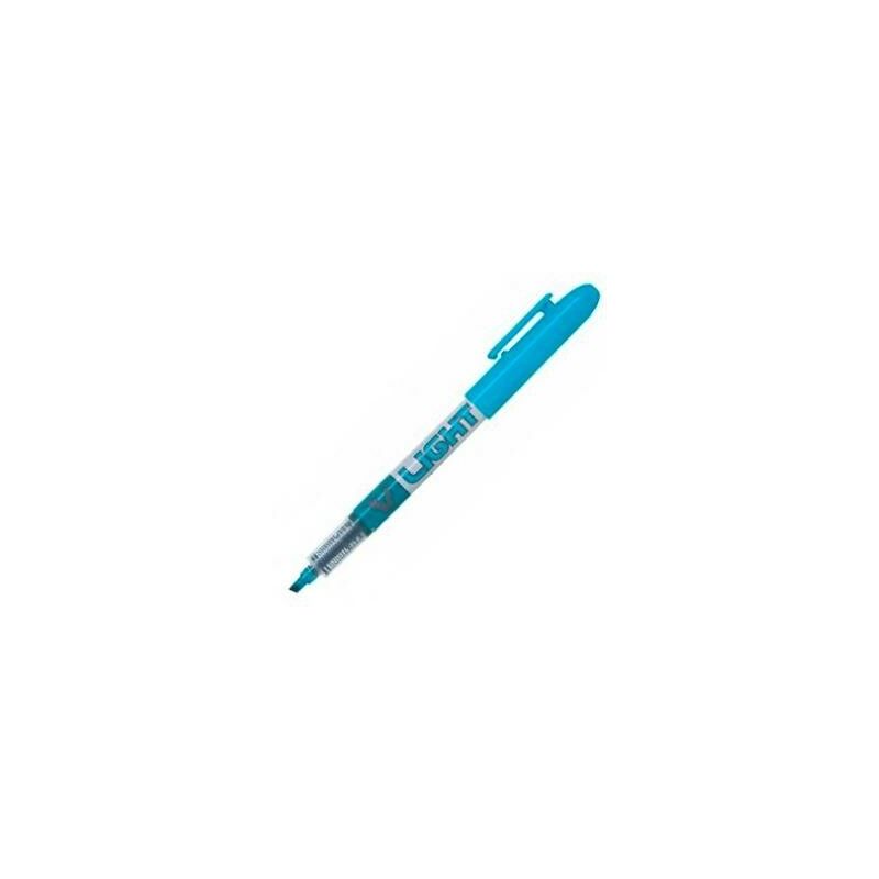 

marcador fluorescente v light azul fluor -12u- - Pilot