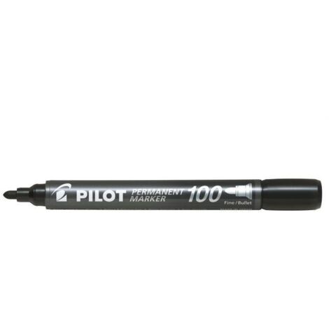 Pilot Permanent Marker 100 evidenziatore 1 pz Punta sottile Nero