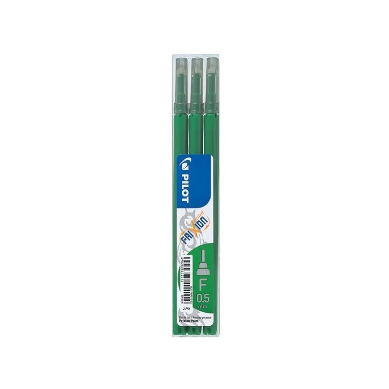 Refill for FriXion Point Pens 0.5mm Tip Green (Pack 3) - Pilot