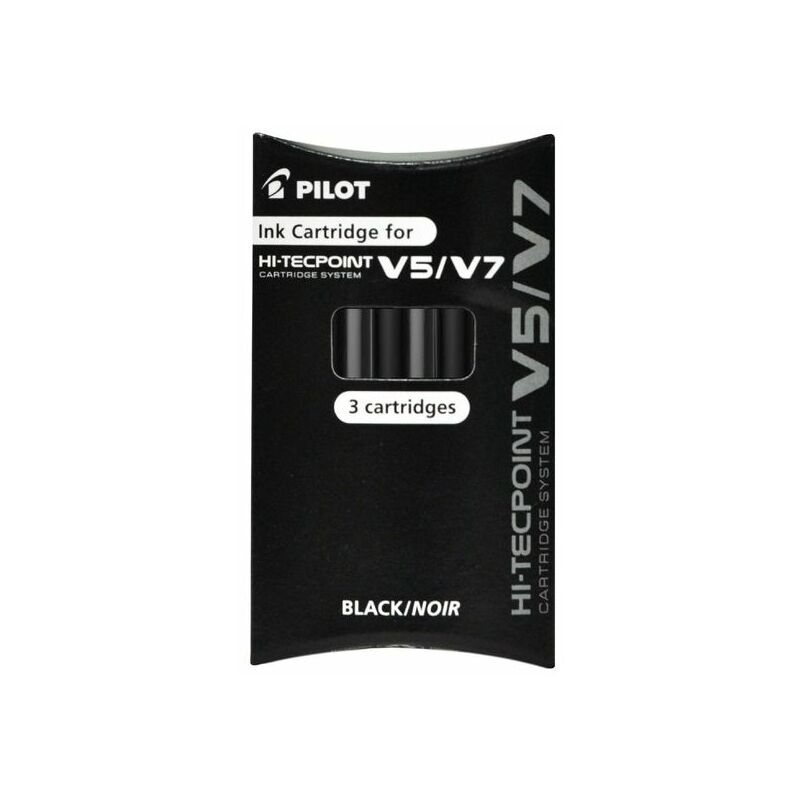 Pilot - Refill fo V5/V7 Eco Catidge System Black (Pack 3) - Black