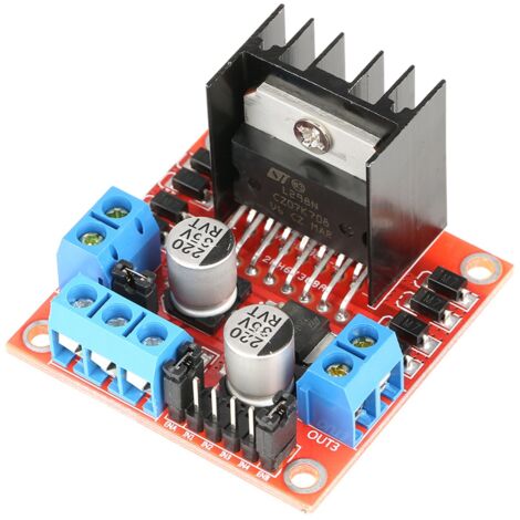 Pilote de moteur de pont anti-interférence L298N H, 2A 1 pièce pour voitures ou robots intelligents pas à pas