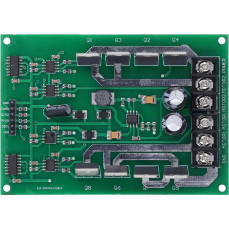 Pilote de Moteur Double H-Bridge Haute Puissance avec Fonction Freinage pour Contrôleur Moteur DC