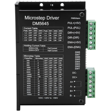 Pilote Moteur Pas-à-Pas 2 Phases DM5645 4.5A, Compatible M542 et 2M542, Contrôleur Haute Performance
