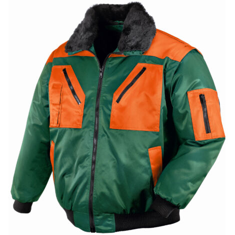 Pilotenjacke OSLO teXXor 4178 grün/orange Gr.S