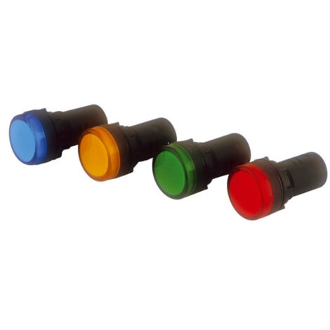 Piloto alto brillo LED multichip 230V verde
