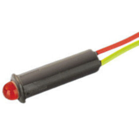 Piloto con LED de 5 mm color amarillo Electro Dh 12.726/5/A 8430552021826