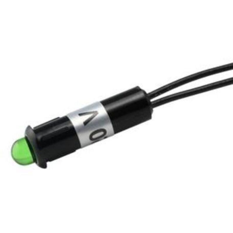 

Piloto con LED de 5 mm de color verde Electro Dh 12.727/5/V 8430552070091