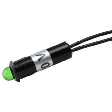 Piloto con LED de 5 mm de color verde Electro Dh 12.727/5/V 8430552070091