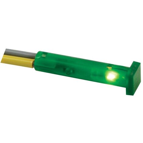 PILOTO CUADRADO 7x7mm 12V VERDE