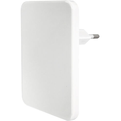 Piloto Luz Nocturna Led Rectángulo Blanco con Sensor Crepuscular 0,3W 4000K