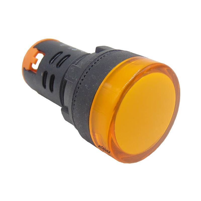 

Piloto multiled color amarillo (ambar) 12 Vcc o Vac 22mm