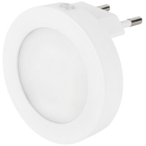 PILOTO NOCHE LED 0,5W 5lm 4000K LUZ DIA REDONDO Ø6,5cmx4,5cm EDM