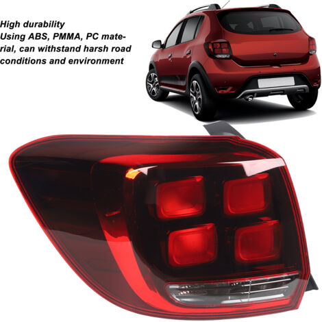 Piloto trasero izquierdo para Dacia Sandero MK2 Fase 2 2017-2020, bombilla no incluida, número de pieza 265554938R