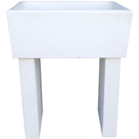 Pilozza calcestruzzo cemento piedi serie ostuni 75 x 55 x h 30 cm con piedi