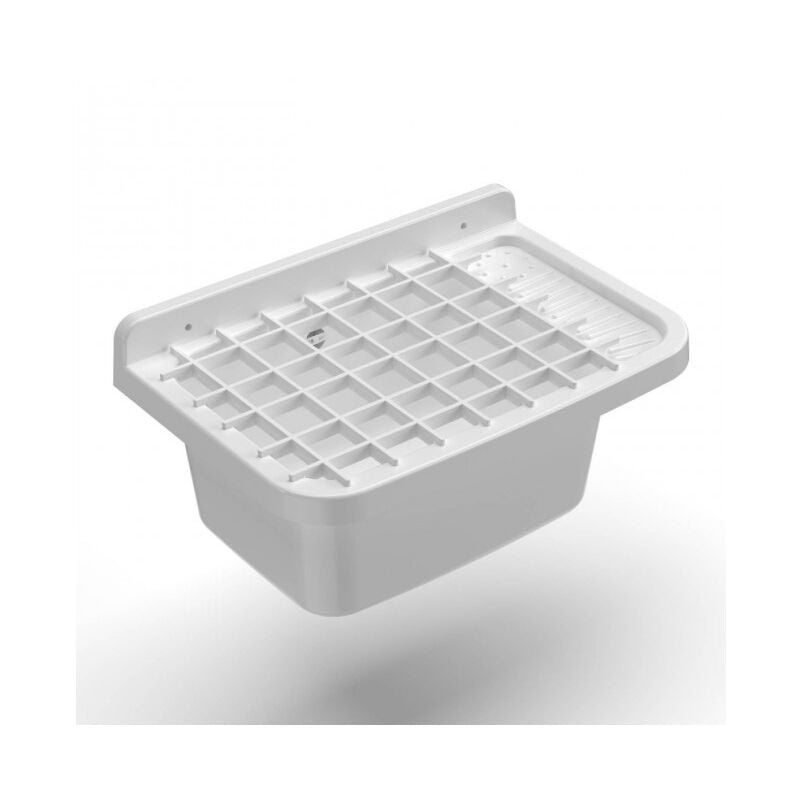 Bassins en résine 50 cm avec grille blanche - Mongardi