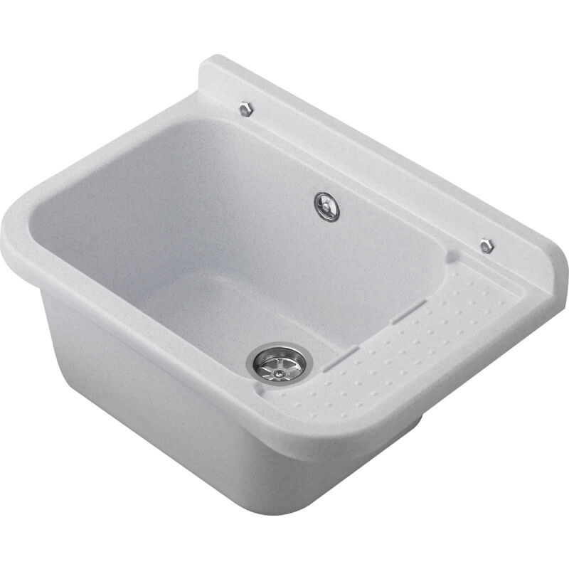 Pilozzo mural 50 en pp avec grille - Couleur : marbre blanc